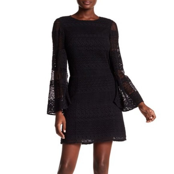 Rebecca Minkoff Lace Eyelet Slit Back Dress Size 10 - Picture 7 of 7